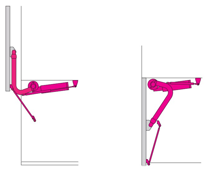 016 Pneumatic equipment for luggage compartments