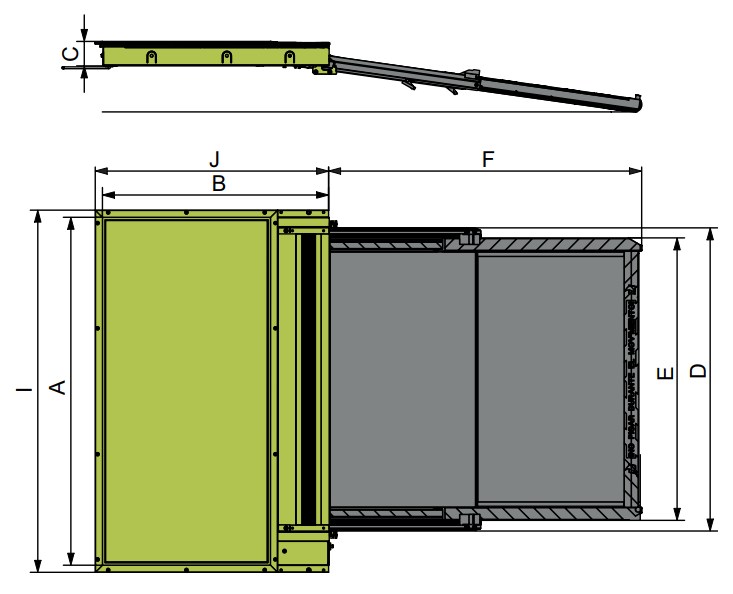 RT1 Rampa telescópica